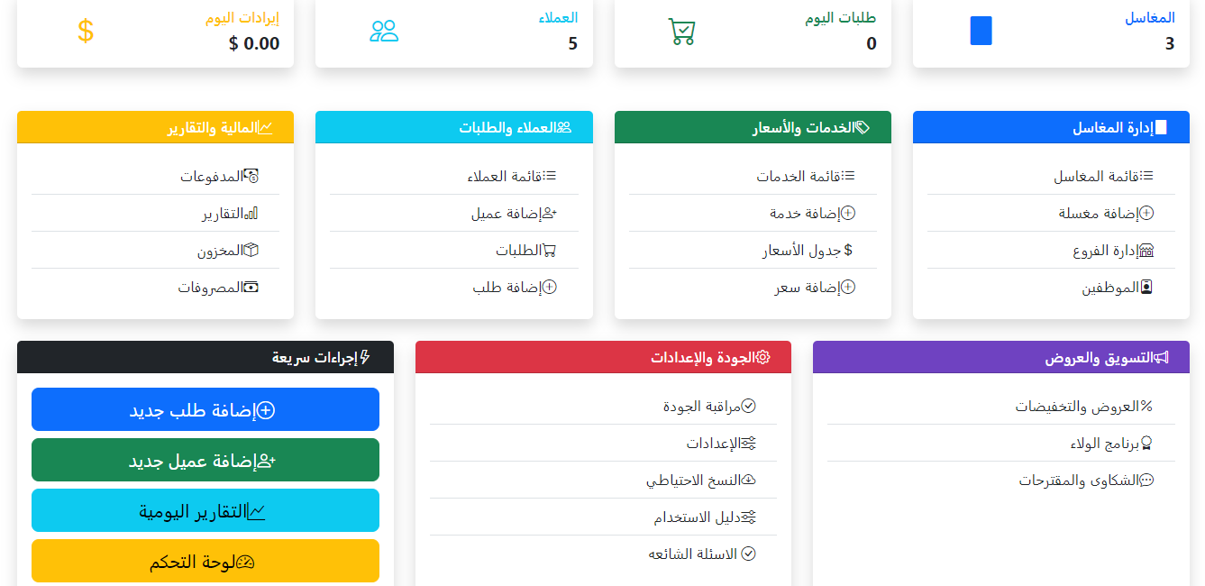 إدارة المغاسل