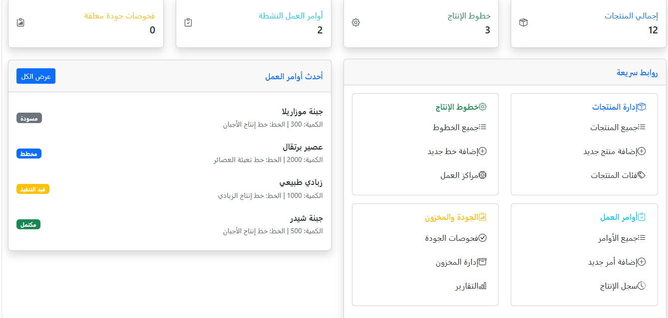 إدارة الانتاج