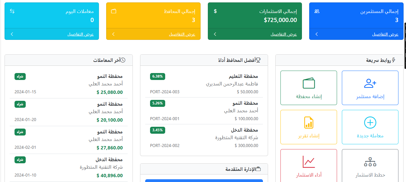 إدارة التمويل والاستثمار 