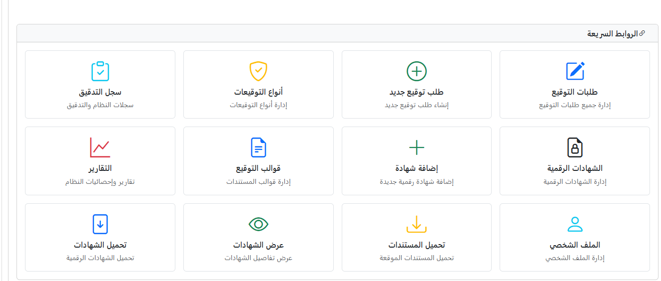 إداراة التوقيعات