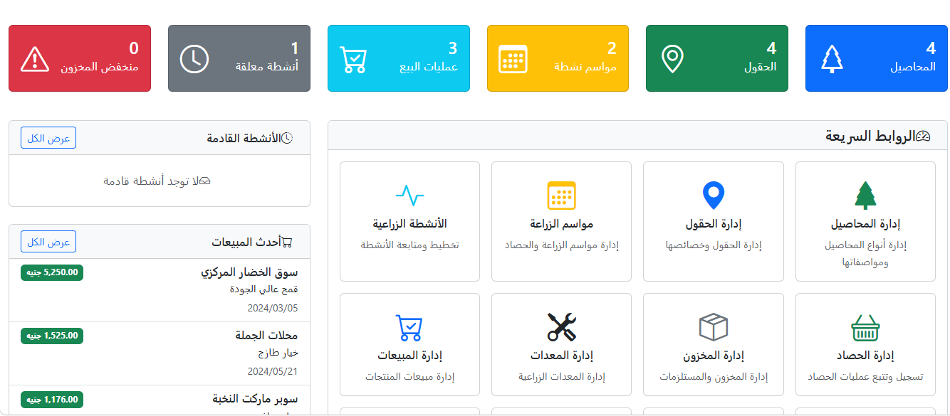 إدارة الانتاج الزراعي